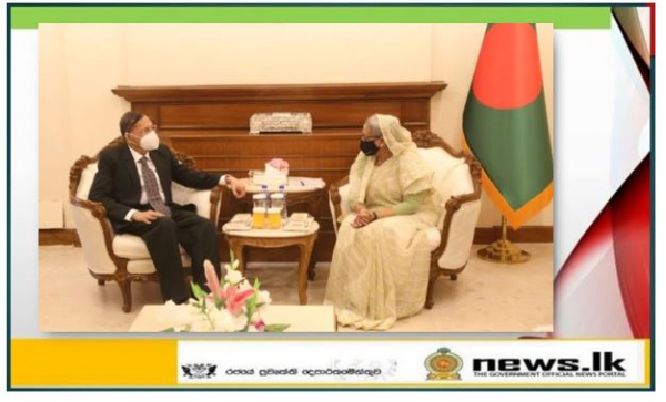 Foreign Minister G. L. Peiris calls on Prime Minister of Bangladesh