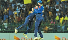 Sri Lanka wins by three wickets in tight chase