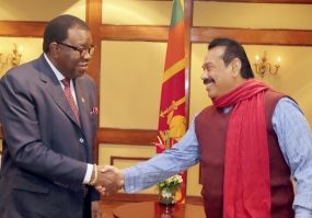 President Rajapaksa meets Namibian PM in Bolivia