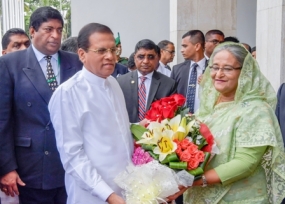 Sri Lanka- Bangladesh leaders meet