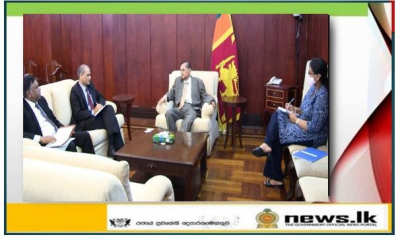 Foreign Affairs Minister Peiris meets with the UN (FAO) Representative and the Country Director (WFP) 
