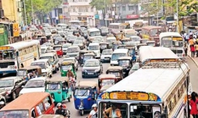 Priority lane for buses from Rajagiriya to Ayurveda junction