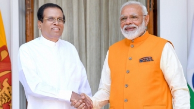 Indian PM holds meeting with SL President