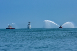 Ex-USCG ‘Sherman’ sails into new home territory