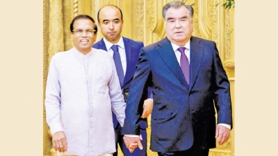 Meeting of  Sri Lanka- Tajikistan Presidents