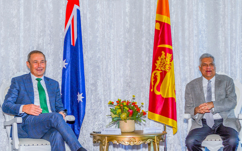 Western Australia Premier discusses renewable energy and agricultural development with President Wickremesinghe