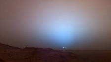 NASA rover captures 'blue sunset' on Mars