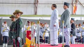 Sri Lankan President receives warm welcome in Nepal
