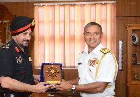 A delegation of Indian Army Higher Command Course visits Naval Headquarters