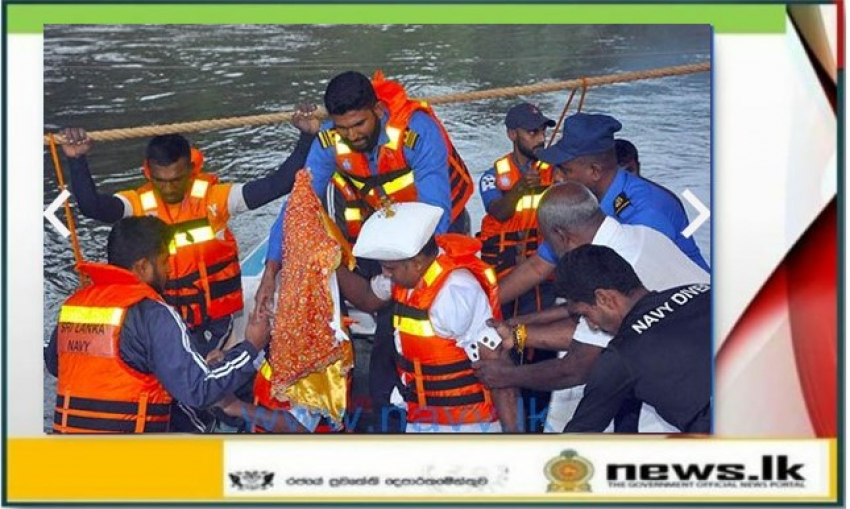 Navy assists conduct of water-cutting ceremony of Kandy Esala Perahera