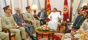 Pakistan Army Chief calls on Sri Lankan President