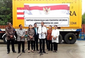 Indonesian President launches rice donation to Sri Lanka