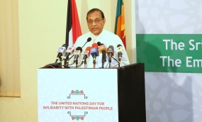 Relationship between Palestine and Sri Lanka a unique record, says Speaker