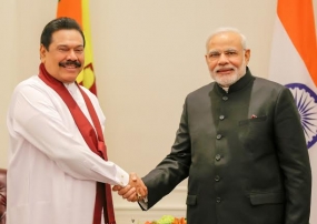 President Rajapaksa and India’s Prime Minister Modi Agree to Strengthen Relations