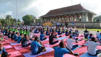 International Day of Yoga celebrations held at Independence Square
