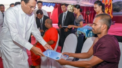 President presents teaching appointments to 1400 graduates in North Western Province