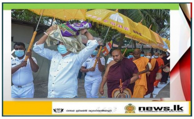 26th anniversary of SLNS Thammanna marked giving precedence to religious rituals