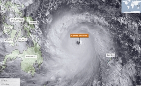 Philippine typhoon weakens after landfall