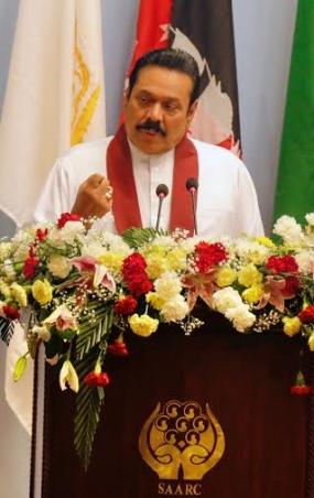 President Rajapaksa Calls on SAARC Nations to Join Forces Against External Threats