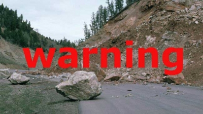 Landslide warning to three districts