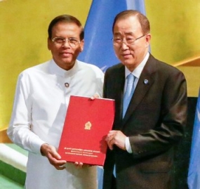 President hands over instrument of ratification to Paris Agreement on Climate Change