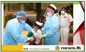 Naval personnel receive first jabs of ‘AstraZeneca Covishield’ at Navy General Hospital, Welisara