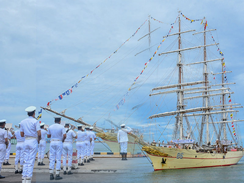 Chinese People’s Liberation Army Navy Sail Training Warship ‘PO LANG’ arrives in Colombo