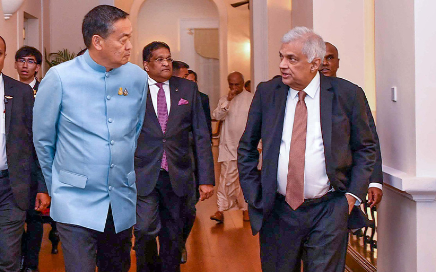 President Wickremesinghe Hosts Cordial Meeting with Thai PM