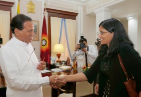 Biswal meets President Sirisena