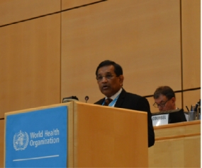 Health Minister highlights Sri Lanka’s health achievements at WHA