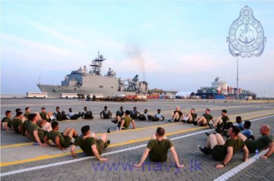 US – Sri Lanka Marine personnel conduct joint training exercises