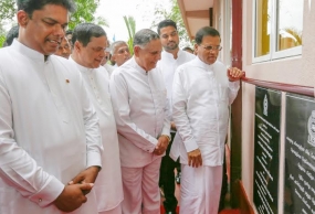 President opens a three-storied building complex at Neluwa Divisional Secretariat