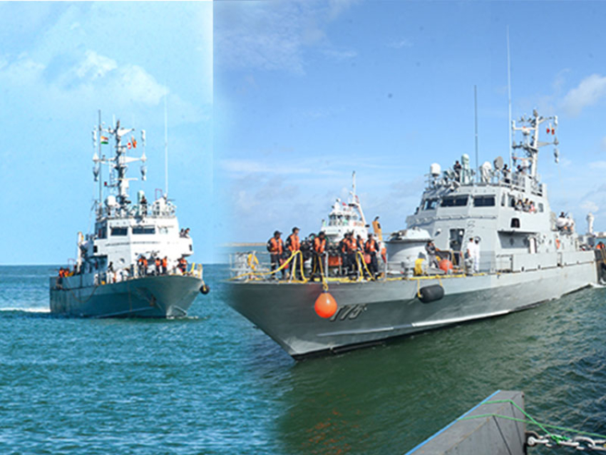 INS Kalpeni arrives in Colombo