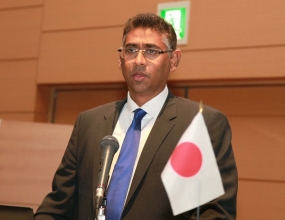 Deputy Minister Faiszer Musthapa Addresses World Top Businessmen in Osaka