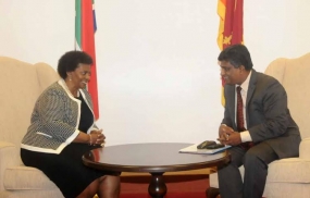 Sri Lankan Actg.Foreign  Minister meets his South African counterpart