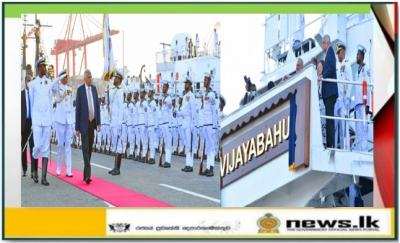 P627 Petrol Vessel acquired from the US commissioned as Vijayabahu under President’s patronage
