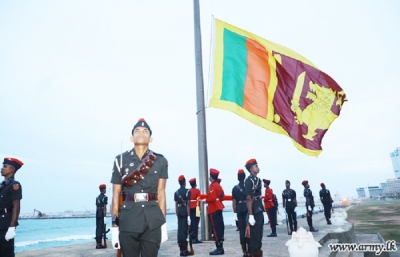 Ceremonials Mark National Flag-Raising at Galle Face