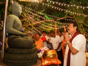 President visit Bellanvila Raja Maha Viharaya
