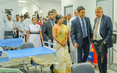 The President inaugurates the Centre of Excellence for Women’s Health Services at the Kilinochchi District General Hospital