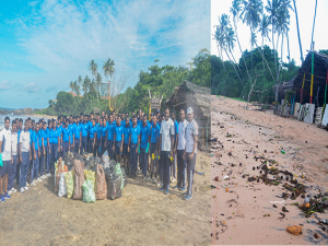 Navy leads beach cleaning initiative in Mahamodara and Hambantota