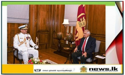Commander of the Navy pays first official courtesy call on H.E. the President