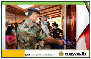 Army constructed a new house for a needy family in Jaffna