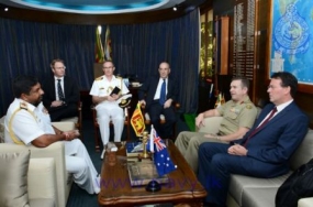 Australian delegation called on the Navy Commander