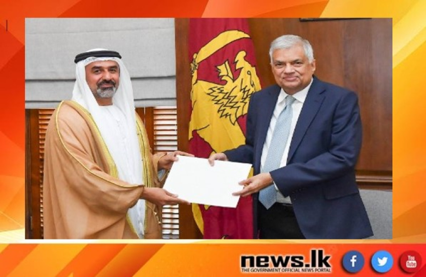 President of the UAE Invites President Ranil Wickremesinghe to World Climate Action Summit