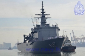 Two Japanese naval ships arrive at the Port of Colombo