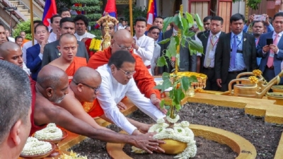 Sri Lanka and Cambodia  to promote Theravada Buddhism