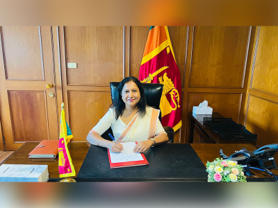 Ambassador - designate of Sri Lanka to the Kingdom of Thailand Wijayanthi Edirisinghe assumes duties