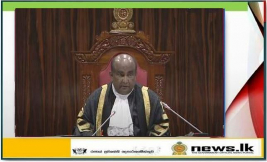 Speaker endorses the certificate on the “Sri A Lanka Rupavahini Corporation (Amendment)” Bill.