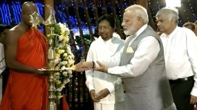 PM Modi pays homage at Gangaramaya