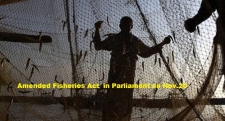 Amended Fisheries Act in Parliament on Nov.20
